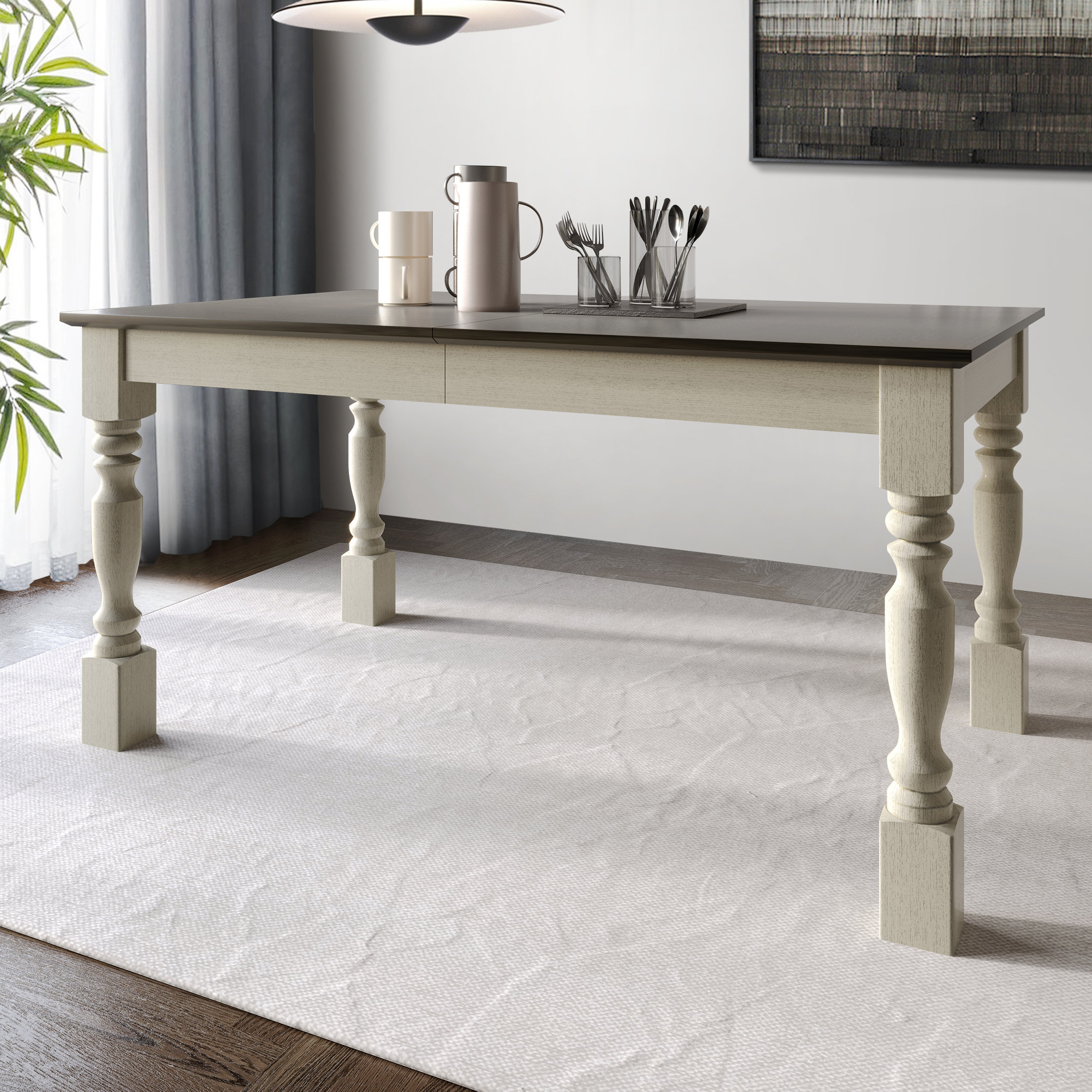 Azhani 60 Rectangular Two Tone Dining Table