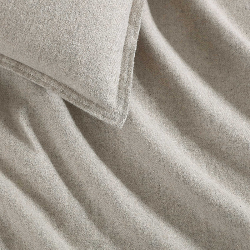 Melange 100% Cotton Standard Comforter Set, Queen Comforter + 2 Standard Pillowcases, Natural