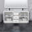 72'' Double Bathroom Vanity with Cultured Marble Top-79721086-79721083-97985697