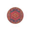 Tapis décoratif rouge à motif géométrique lavable-753354880