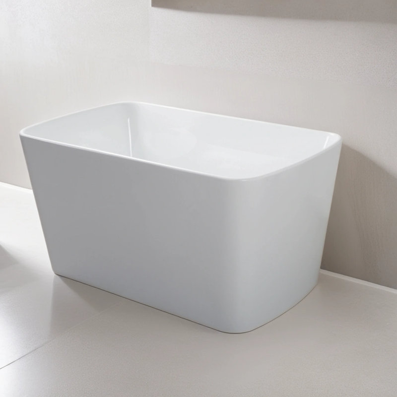 MESA 49'' x 27.88'' Freestanding Soaking Acrylic Bathtub