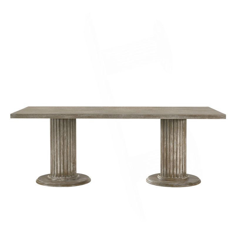 Table de salle à manger à double piédestal Graceful pour une expérience culinaire élégante