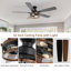 132.08 cm Ceiling Fan with Light Kit