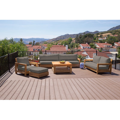 Chatsworth Outdoor 6 - Piece Teak Conversation Set