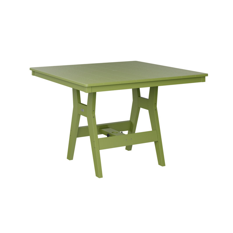 Table carrée à hauteur de comptoir de 44 po Berlin, Vert kiwi