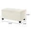 Banc rembourré rectangulaire avec rangement 30 "avec plateau-2121363475