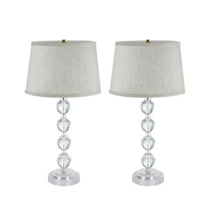 Glass Table Lamp (Set of 2)