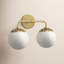 Éclairage pour meuble-lavabo 2 lumières Deniaud-1076075473