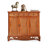 Brown Solid Wood Shoe Storage Bench