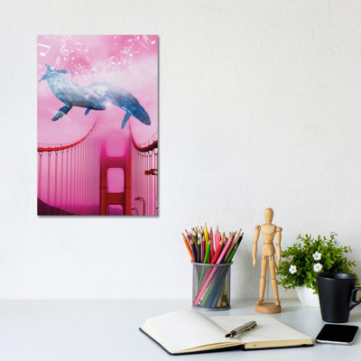 Whale Music At The Bridge by David Loblaw - Print on Canvas