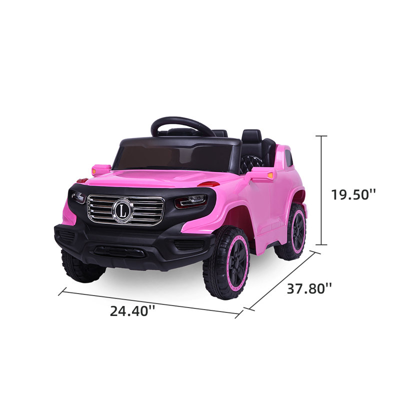 Pink 6V Kids Ride-On Truck with Remote Control