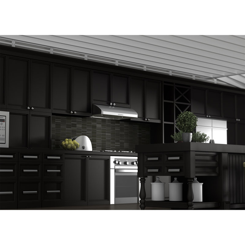 30" 600 CFM Ducted Under Cabinet Range Hood in Brushed Stainless Steel, 36"