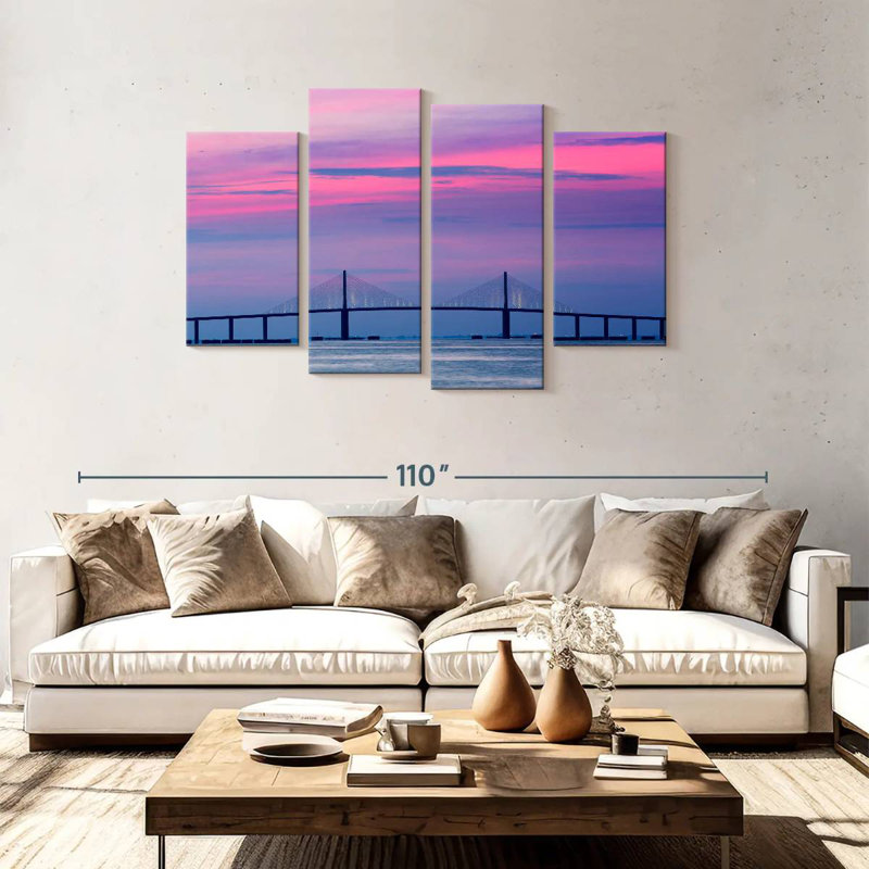 Lilie Pastel Sky Bridge, 48'' H x 75'' W