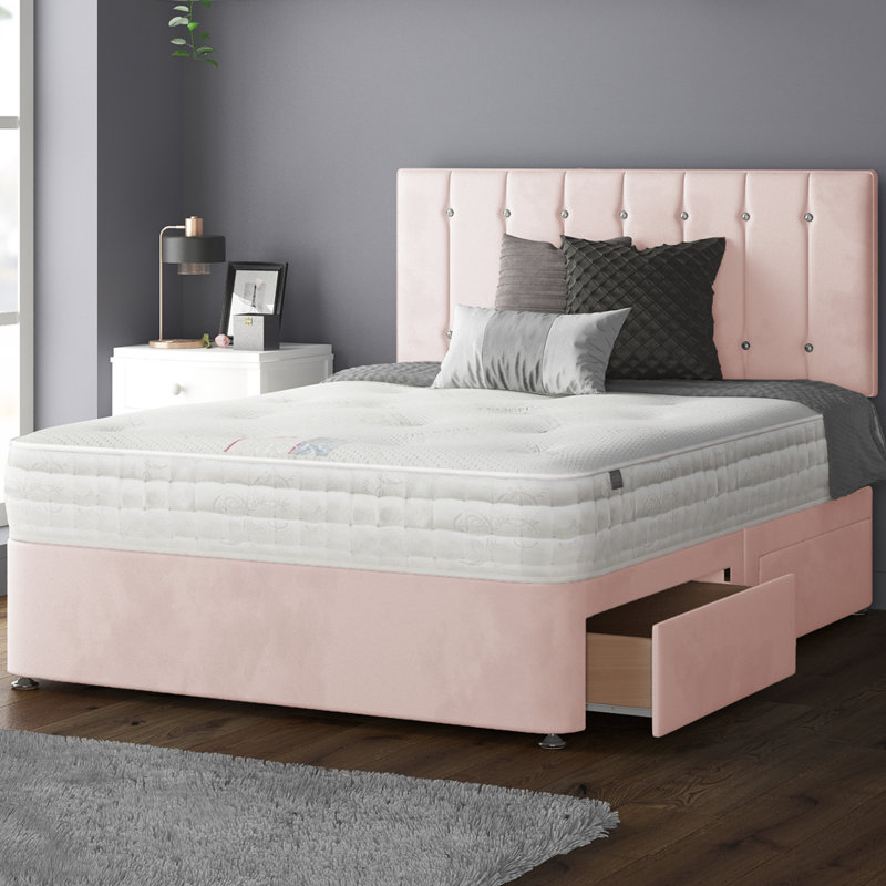 Chiesa Upholstered Headboard, Double (4'6), Pink