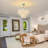5-light Dimmable Tiered Chandelier With Crystal Accents