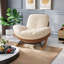 Chaise berçante moderne rembourrée