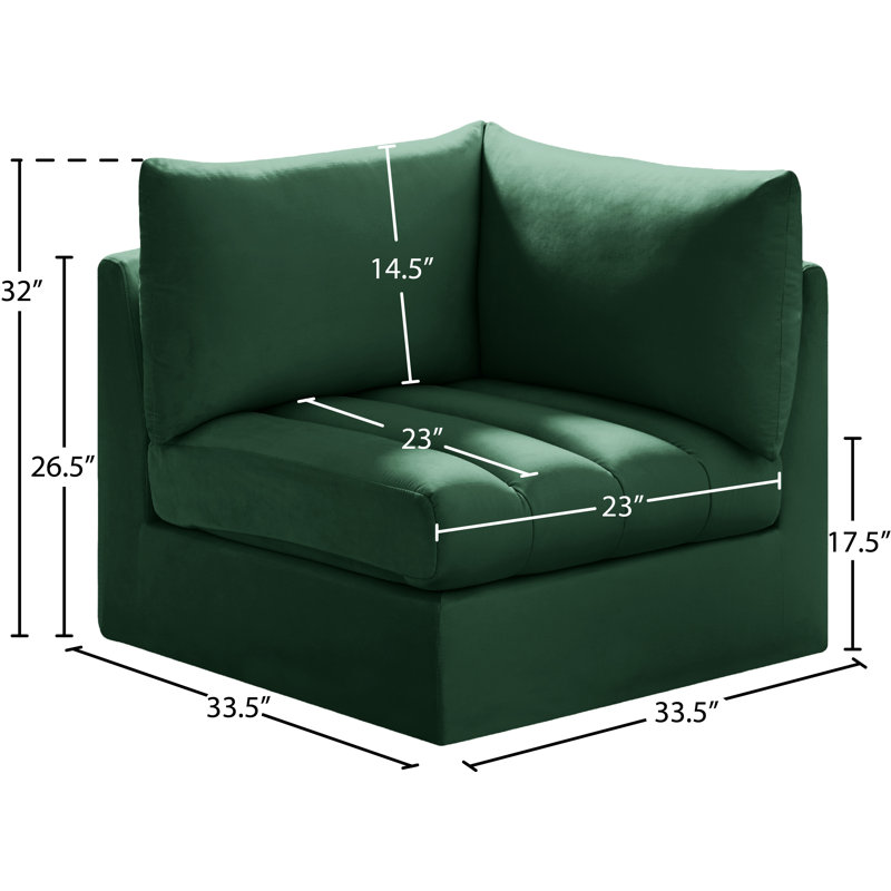 Jacob Velvet Armchair, Green Velvet