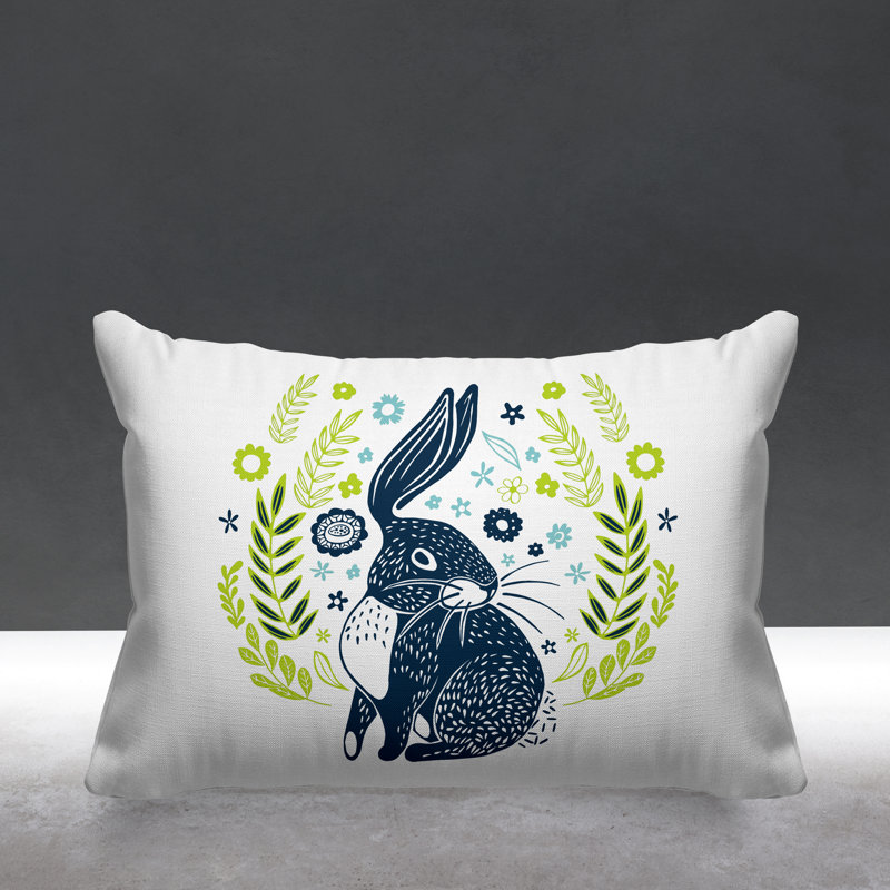 Coussin décoratif Baxter, Vert/bleu marine