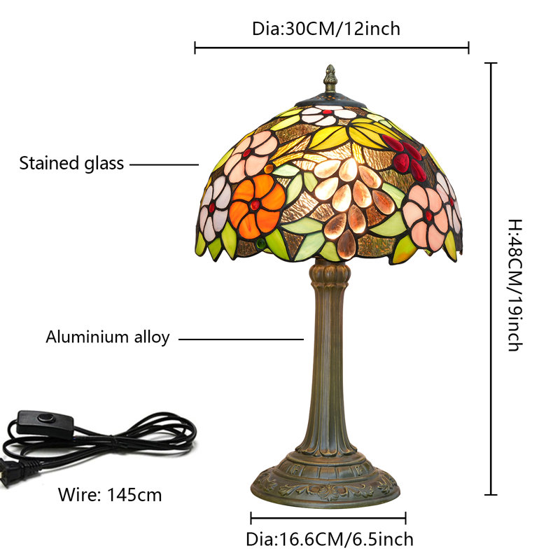 Lampe de table 19 po H Tiffany