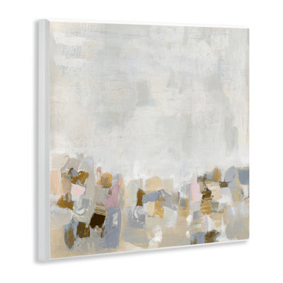 Art mural rustique beige et gris par Rachel Springer