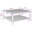 Acacia Solid Wood Outdoor Coffee Table - 60.5 cm W 30 cm D-226412709-226412711