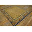 Antique Allover Geometric Wool Hand Knotted Pile Yellow / Gold Orange 1800s Rug