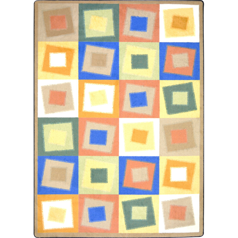 Whimsy Off Balance Area Rug, Rectangle 3'10" x 5'4"