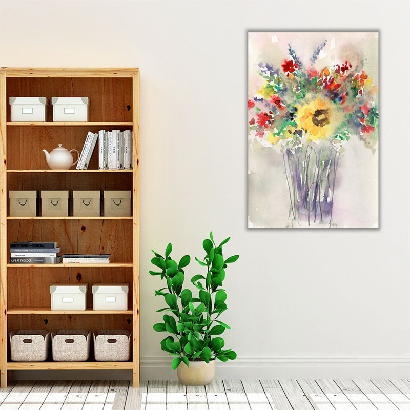 Fancy That Bouquet II - reproduction d'art sur toile, H 24 po x l 16 po