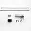 Robinet pour salle de bain à poignée simple Waterfall, acier inoxydable en nickel brossé pour robinet de style contemporain, cuivre métallique distinct-121627938