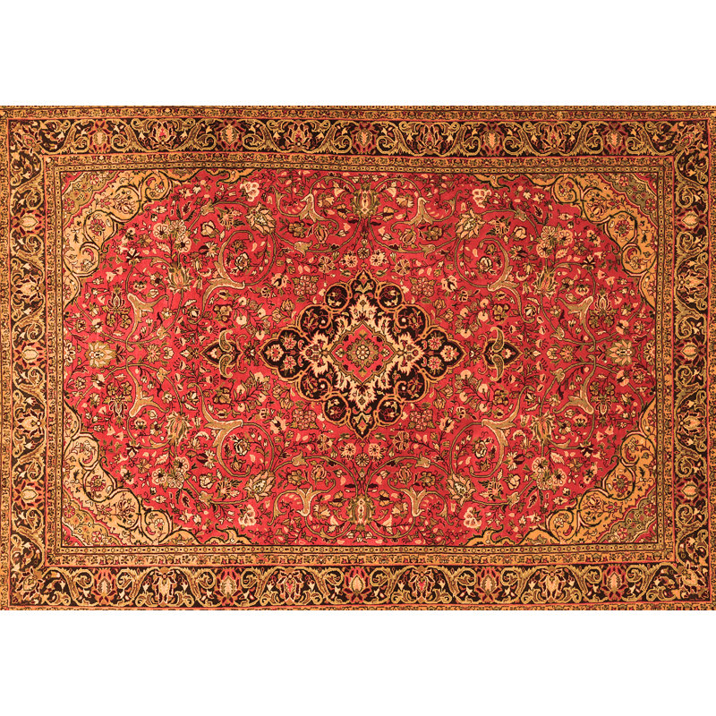 Tapis rouge / orange Borer