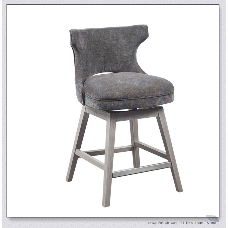 Tabouret de comptoir pivotant de 25,75 pouces avec coussin confortable et fabrication durable pour les cuisines et les bars modernes