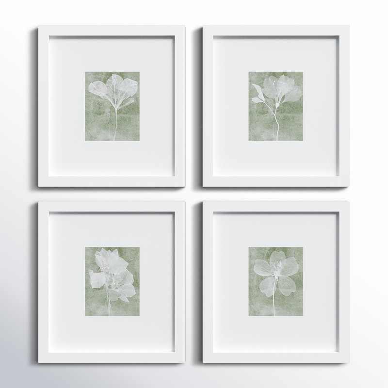 Pinar Translucent Petite - ensemble de 4 reproductions encadrées sur papier