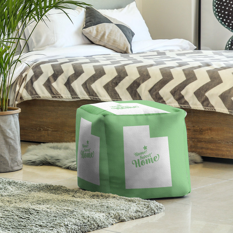 Repose-pieds à cubes provo the home, Vert