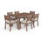 Martha Stewart Bedford All-Weather Patio Set With 62" Table And 6 Stackable Dining Chairs-109713935
