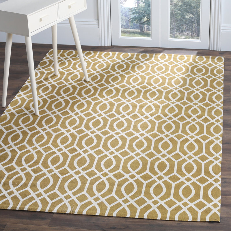 Charing Cross Cedar Brook Hand Loomed Cotton Rug, Rectangle 9' x 12'