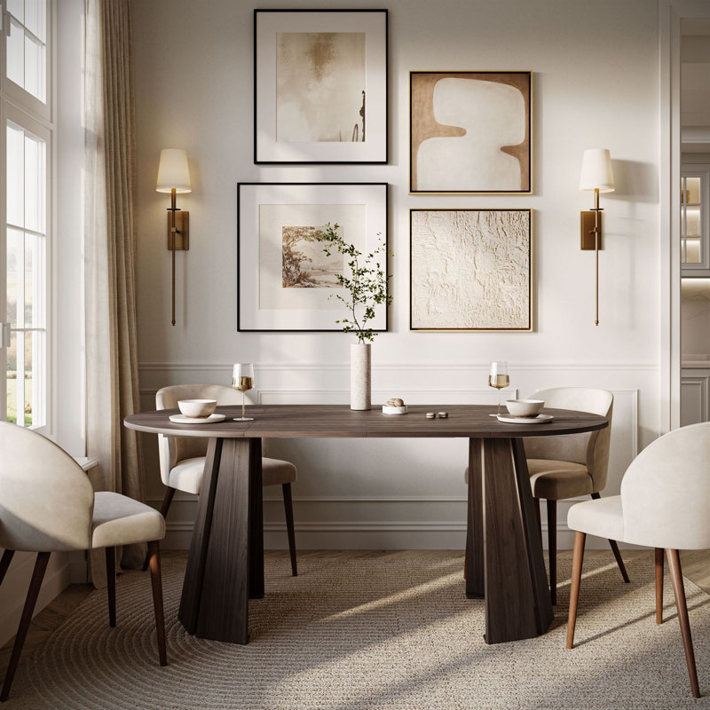 180 cm Extendable Dining Table, Walnut