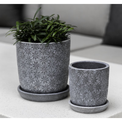 Marguerite Handmade Clay Planter