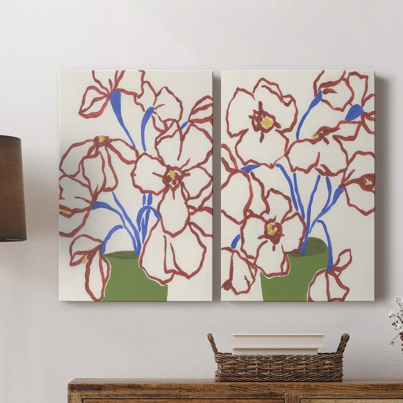 Toile tendue avec châssis Petal I-Premium Gallery - prêt à être accroché, H 18 po x l 12 po