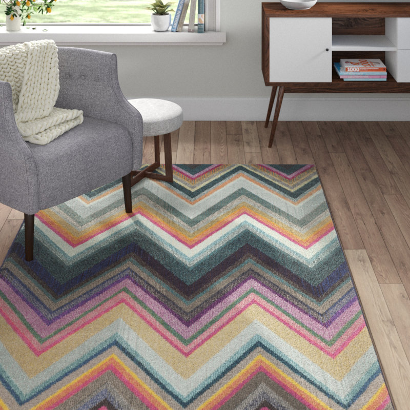 Avenir Chevron Area Rug, Rectangle 122 x 170 cm