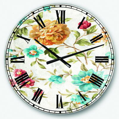 Horloge murale dorée