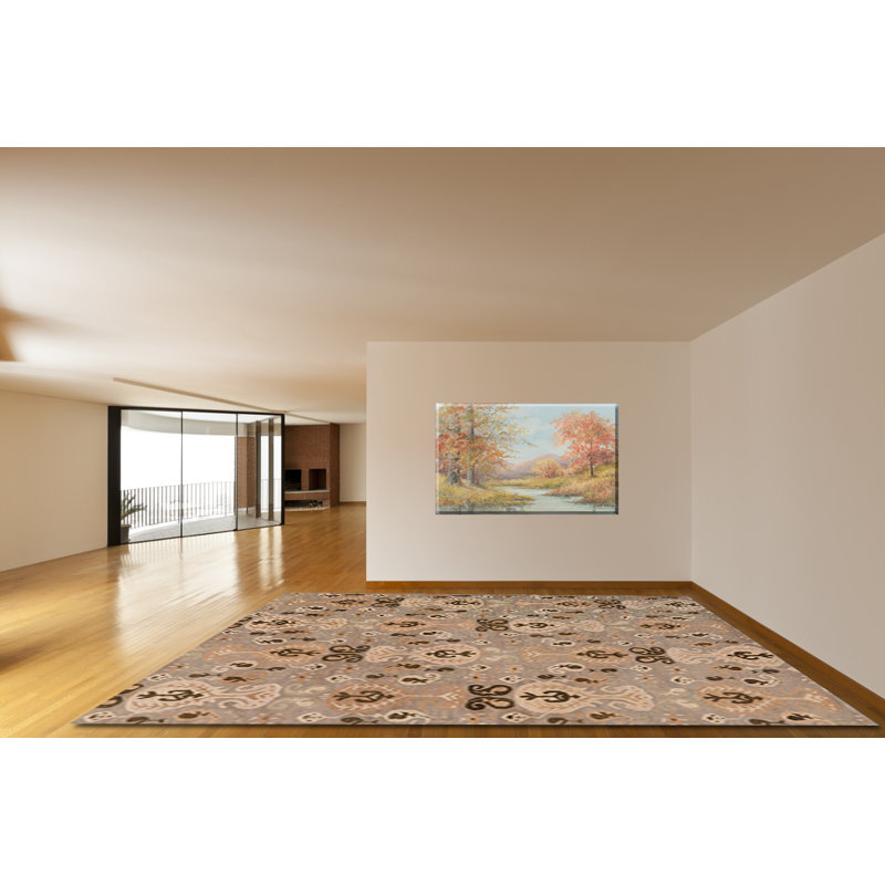 Acaia Wool Paisley Indoor Rug, Rectangle 8' x 11'