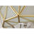 Brunel 6-Light Brass And Frosted Glass Pyramid Design Fandelier Lighted Ceiling Fan Remote Control - Brass-White