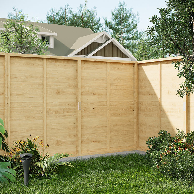120cm H x 180cm W Wood Border Fencing