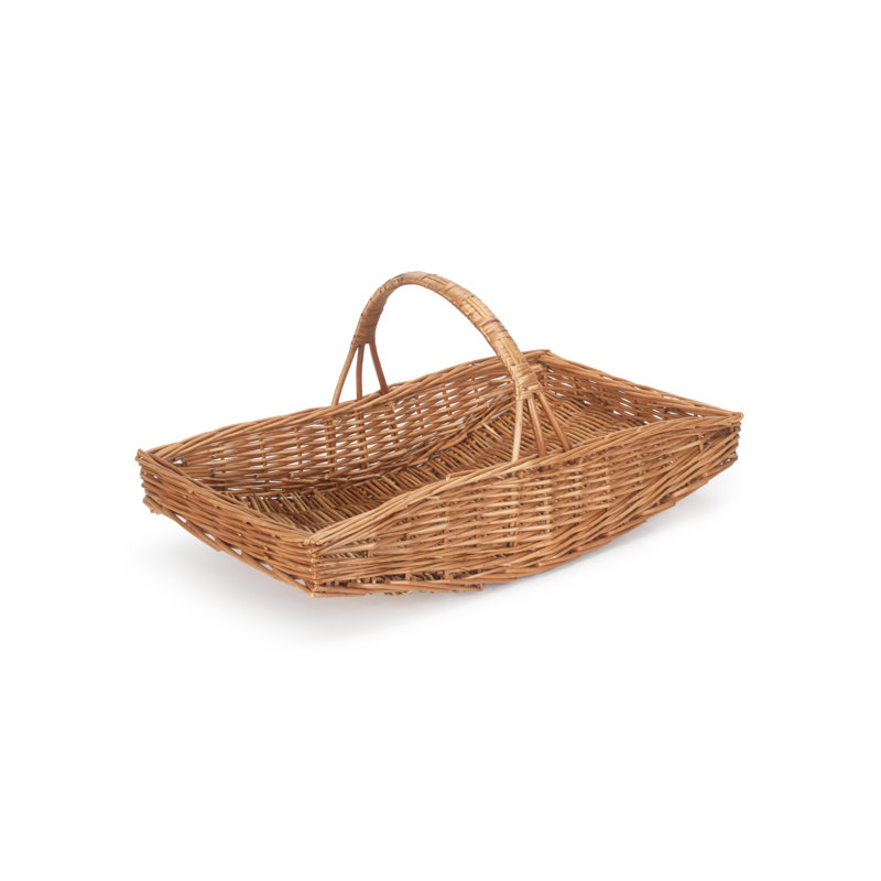 Wicker Garden Trug Basket, 36cm W x 61cm D