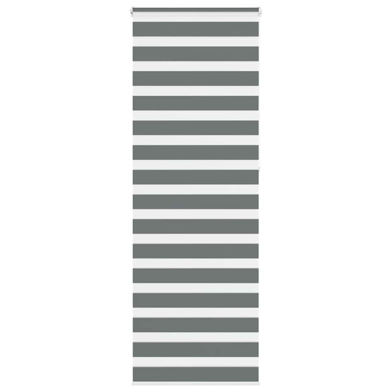 George Oliver Zebra Blind Polyester, 80cmW x 230cmL, Dark Grey