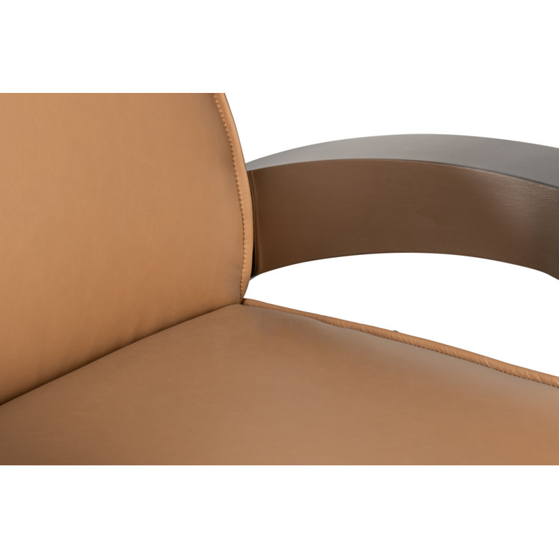 Fauteuil de 29 po de largeur Carlisle, Brun caramel