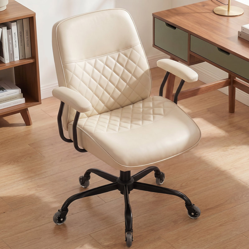 Fauteuil de bureau Camellia, Ivoire ivoire