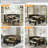Berna 3-Piece Solid Pine Wood Corner Dining Set with L-Shaped Bench, Space-Saving Breakfast Nook Table Set for Kitchen, Dining Room, Café, Seats Up to 5-2090269231