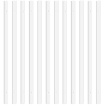 Rail d'éclairage Luxiter 6FT H, système de rail de type H 120V à circuit unique, compatible avec les rails de tête H standard avec embouts 12 pièces