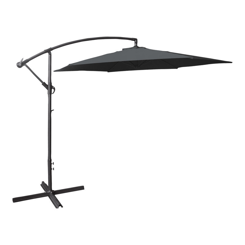 Wisner 300cm Cantilever Parasol, Charcoal